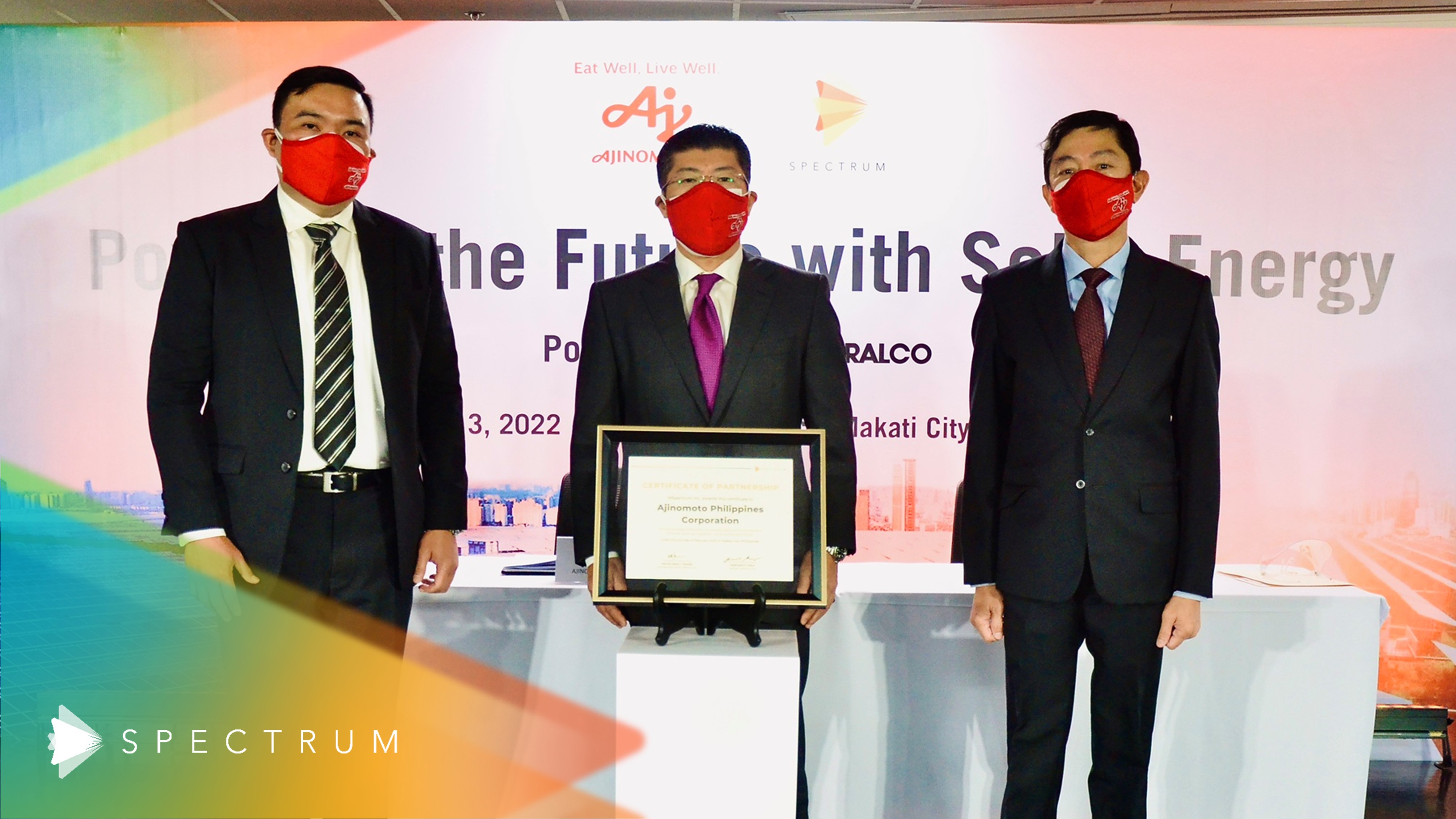 Spectrum Pens partnership with Ajinomoto for a 1MW Solar Facility in Guiguinto, Bulacan