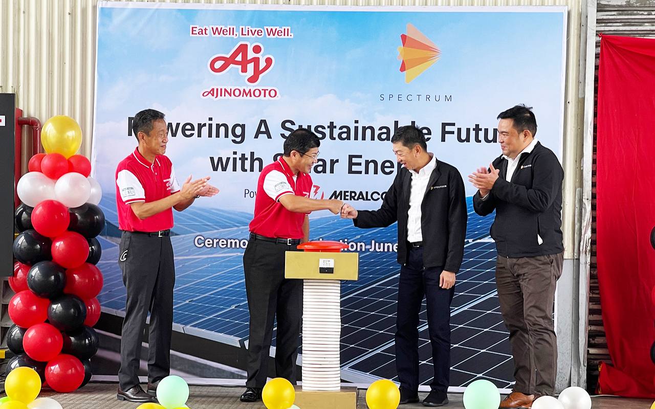 SPECTRUM COMPLETES 1MW SOLAR PROJECT OF AJINOMOTO IN GUIGUINTO, BULACAN