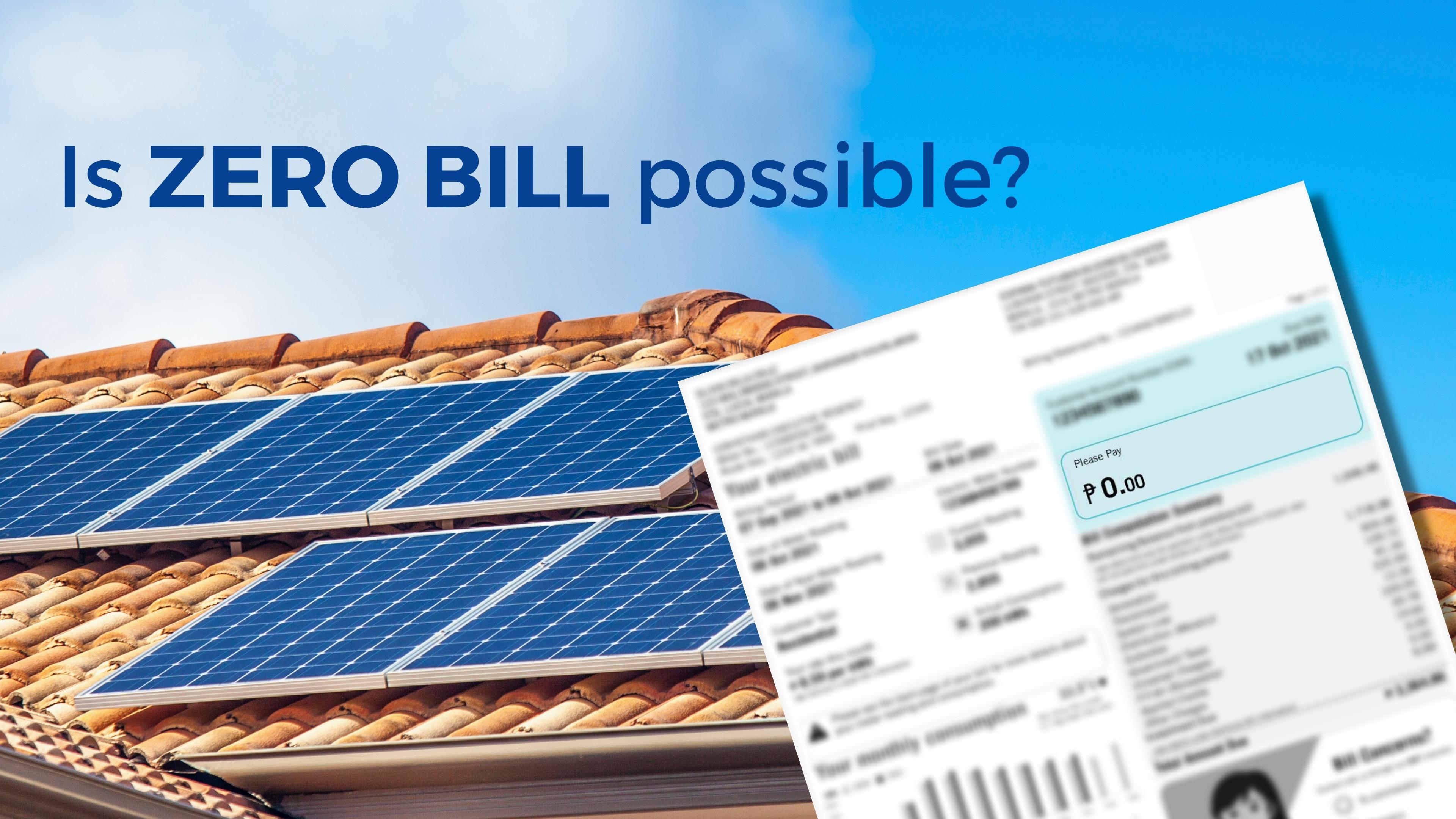 Is Zero Bill Possible?